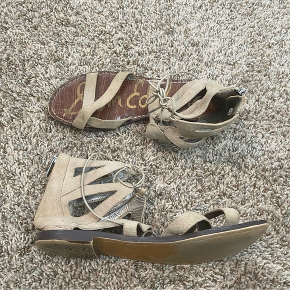Sam Edelman Suede Gladiator Sandals Size 8 - Picture 3 of 8